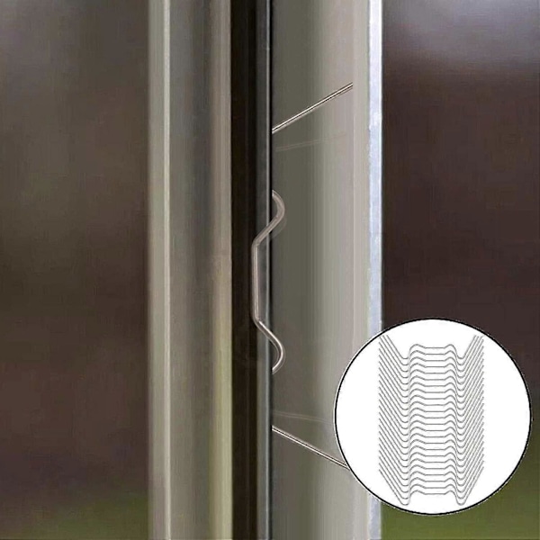 100 st Växthusklämmor för Glas, rostfria Växthusfönsterklämmor Glaspanelsfästklämmor [db]