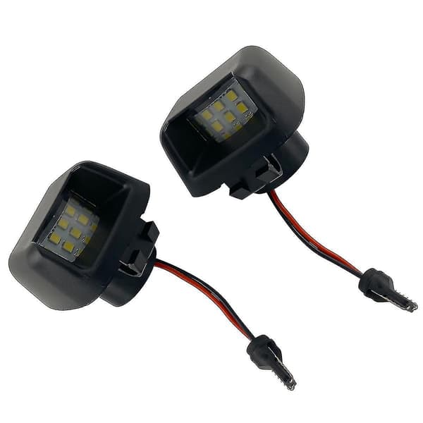 2x LED Nummerpladelys Lampehus Til Navara D40 2007-2019 26510-ZP50ADB