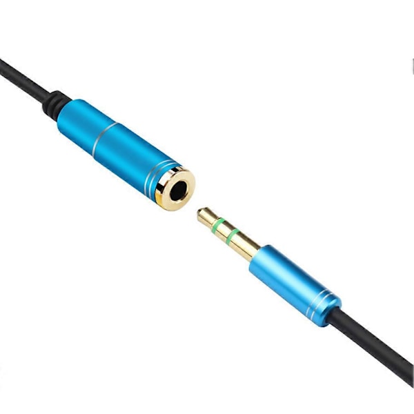1/2/3m Uros-Naaras 3.5mm Audio Aux Kuulokeliitäntäjohto Stereo-kaapeli db Black 3M