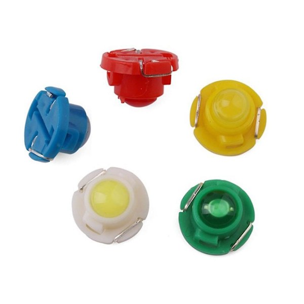 10 stk T3 Led 1smd 12v Bil Instrumentbræt Indikatorlys Indvendig Læselampe Pærer {db} Yellow