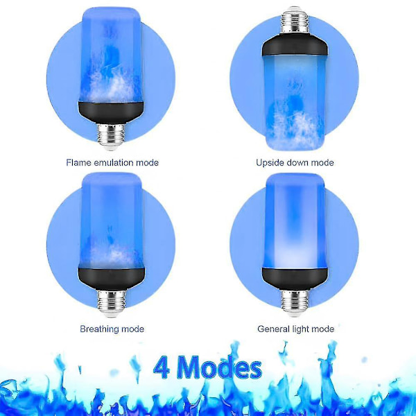 Emulering Dynamisk Flammeeffekt Ljuskälla Ac85v-265v För Hem Flamlampa E26 B22 E27 Majslampa Kreativ [DB] Yellow light E26