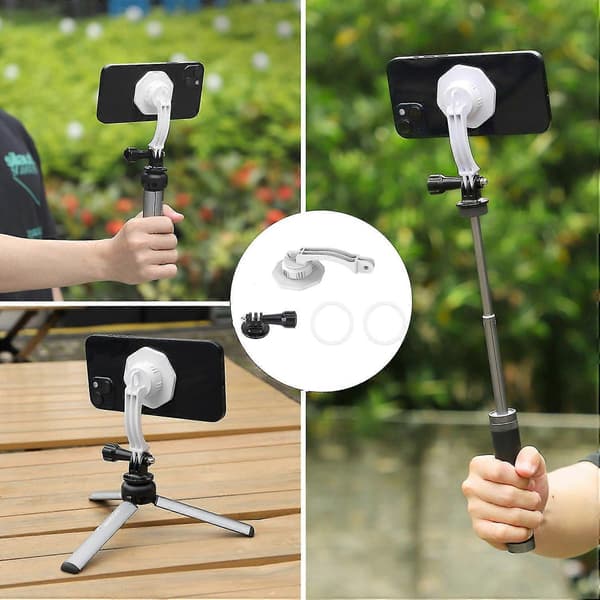 Gimbal Stabilisator Adapterbase 2-i-1 Magnetisk Telefonholder Mobiltelefontilbehør til Osmo Mobile