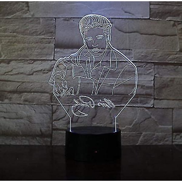 Veeki Elvis Aaron Presley Skrivbordslampa The King Of Rock And Roll Led Nattljus Musik Atmosfär Usb Födelsedagspresenter [DB]