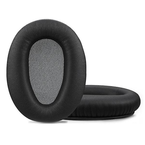 1 par Skumørepropper Pude Læder Ørepude Til Wh-ch700n (whch700n) & Mdr-zx780 (zx780dc)/mdr-zx770 {Db} Black