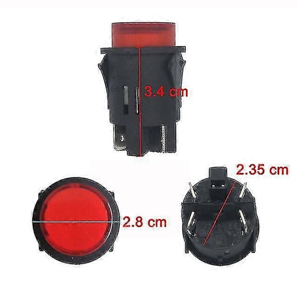 Elbilar för Barn Elektrisk Bil Strömbrytare Leksaksbil Elmotorcykel Strömbrytare Fjärrkontroll Bil Strömbrytare Motorcykeltillbehör [DB] 4 foot switch