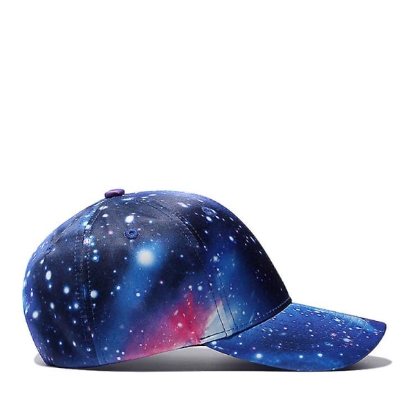 Blå Stjernehimmel Snapback Hat Sommer Sol Hat Casual Hiphop Baseball Cap Til Mænd  [dB}