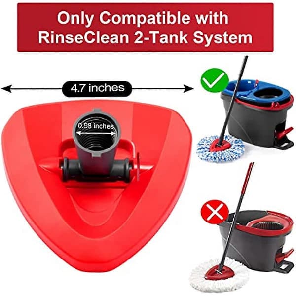 Spin Mop Erstatningsbase Kun For Ocedar Rinseclean 2 Tank System Spin Mop Hoder Erstatningsbase For O Cedar Mop Erstatt Hode [db] Blue 6 Pack