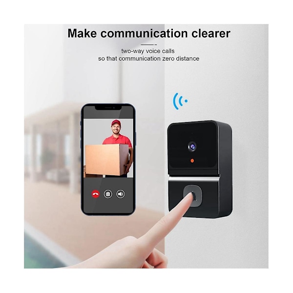 Smart videodörrklockor trådlös wifi videodörrklocka med kamera smart säkerhetsdörrklocka Pir rörelse