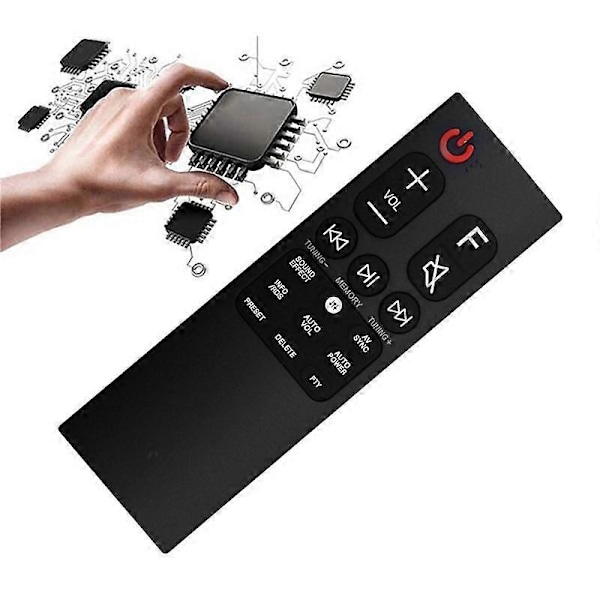 Erstatningsfjernkontroll AKB75595312 for lydplanke SK1 SK10 SK10Y SK6 SK6Y SK8 SK8Y SK9 SK9Y [DB] Black