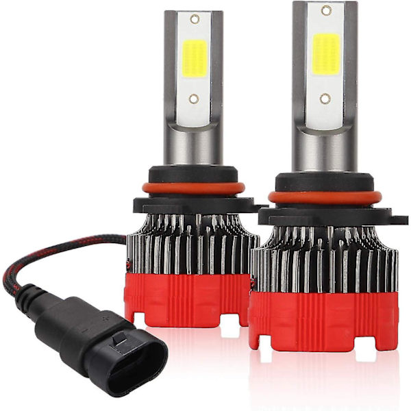 LED 9005 LED-strålkastare Hb3 6000k Helljus 30w 6000lm Extremt Ljusa Dimljus 2 Lampor 360 Rotation Bi-xenon All-in-one Konvertering {DB}