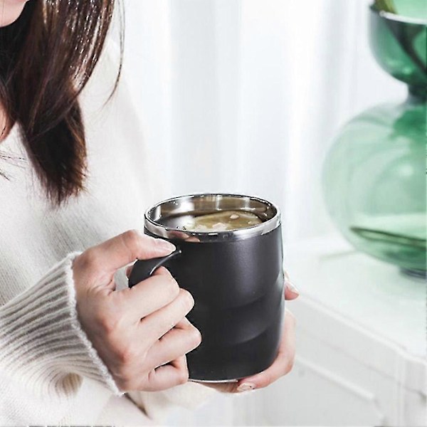 Rostfri Isolerad Mugg Med Skjutbart Lock Och Handtag (vit) db