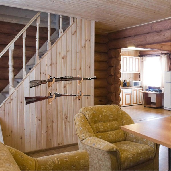 Våpenstativ Tre Hagle Rifle Veggfeste Holder Display Stativ db