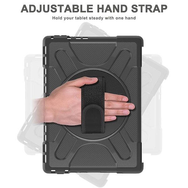 Tpu + Pc nettbrettdeksel for Microsoft Surface Pro 8{DB} Black