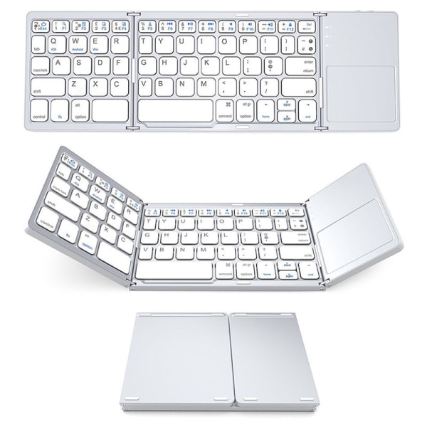 Foldbart tastatur til telefon, tablet, tastatur