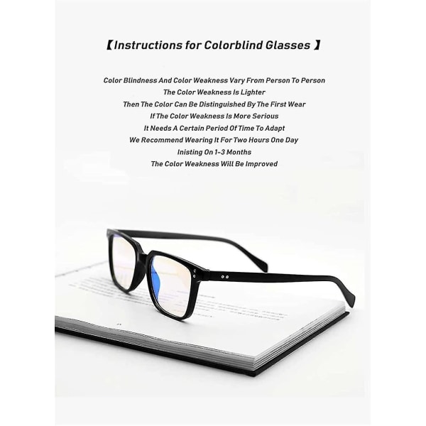 Men's Color Blind Glasses Red Green Blind Glasses For Outdoor And Indoor Use