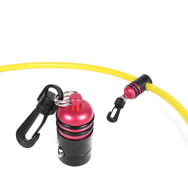 Scuba Diving Regulator Slanghållare Andra Stegs Bläckfiskhållare Klämma Magnet Justerbar Slang  [dB} Red