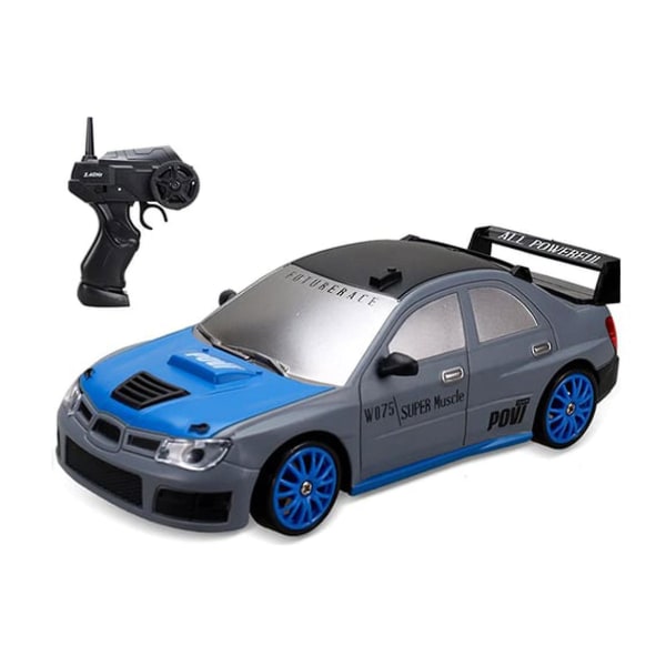 4wd 1:24 Rc-kilpa-auton kaukosäädin 2,4 GHz:n huippunopeudella driftaava urheiluauto, lasten lelu Db Gray