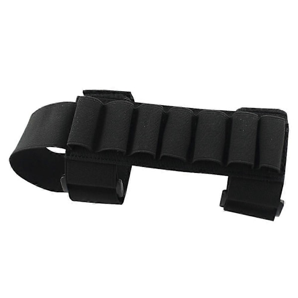 1000D Nylon 7 Runder Taktisk Shotgun Skalholder Ammunition Bælte Holder Pose Patron Til Jagt [DB] BK