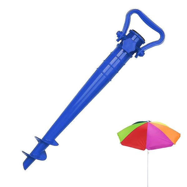 Parasolholder Strand Eller Jord Grønn Med Jordplugger For Parasoller 25-35 Mm