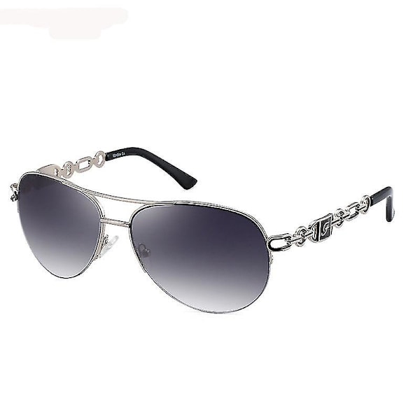 Polariserede Aviator Solbriller, Let Metalramme Solbriller Uv400 [Db] Gradient gray