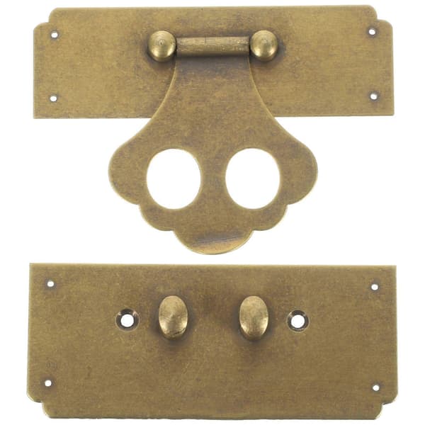 Vintage Låda Hasp Lås Spänne Smyckeskrin Hårdvara Möbel Lås Spänne Hasp [DB]