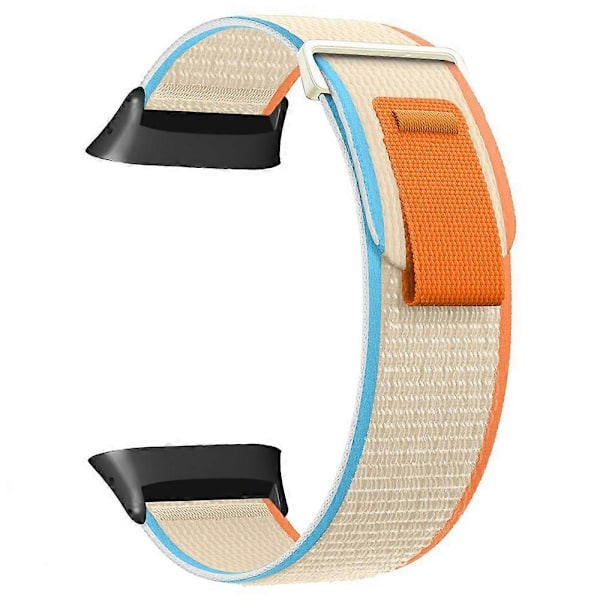 För Polar Vantage Klockarmband Nylon Loop Justerbart Armband [DB] Beige