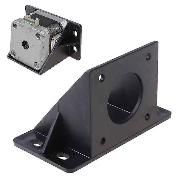 Plastbrakett for Nema 17 42 Stepper Motor Brakett Svart Plastbrakett DIY [DB]