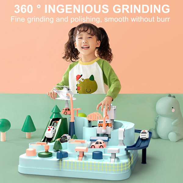Barnegave Babybil Eventyrspill Manuell Jernbane Togspor Leketog For Barn Utdanningsleker [Db] Multi-color