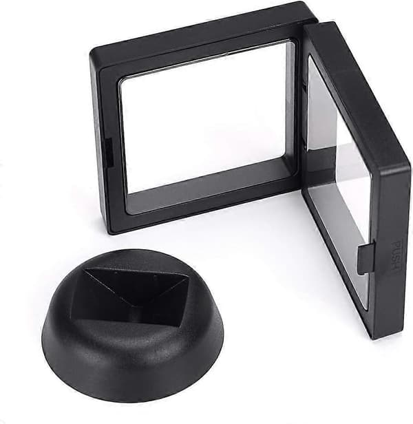 10 st 3D Flytande Monter Ram Klar Display för AA Medaljong En [DB]