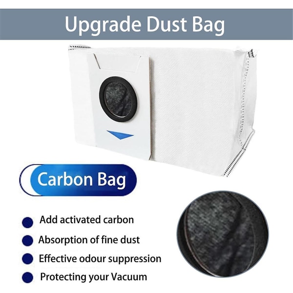 Deebot T20 Omni -robotti-imurin lisävarusteet, pääsivuharja, Hepa-suodattimet, pölypussit, moppilevyt, varaosat [DB] as shown