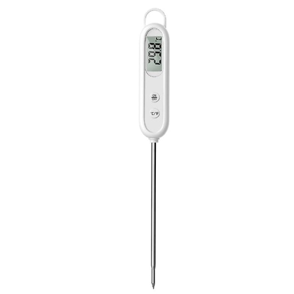 Mattermometer BBQ BBQ-termometer rask temperaturmåling (hvit)