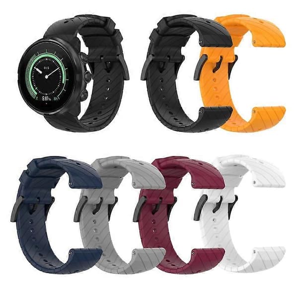 24 mm Udskiftelig Silikone Universal Urrem Smart Urrem til Suunto 9 Db Grey