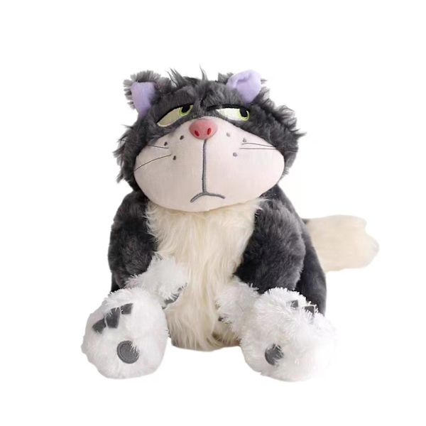 35/45cm Japan Lucifer Cat Plysch  Askungen Plysch Mjuk Fylld Dockleksak, 100% Ny DB Gray 45cm