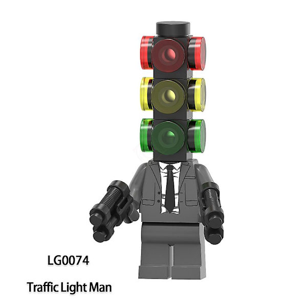 Skibidi Toilet Minifigures Byggesæt Actionfigur Byggeklodser Legetøjssæt Gaver Hjemmedekoration Ornamenter 6stk/sæt Db