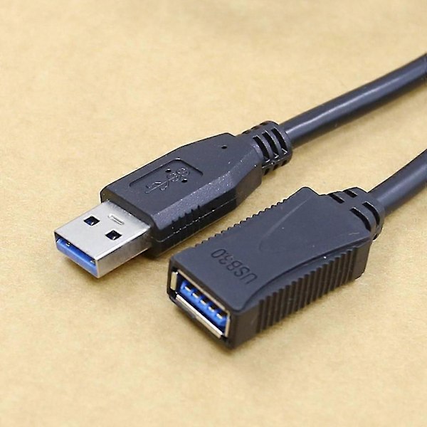 DB Höghastighets USB3.0 Förlängningskabel hane till hona för Diverse USB-enheter Black 1.5m