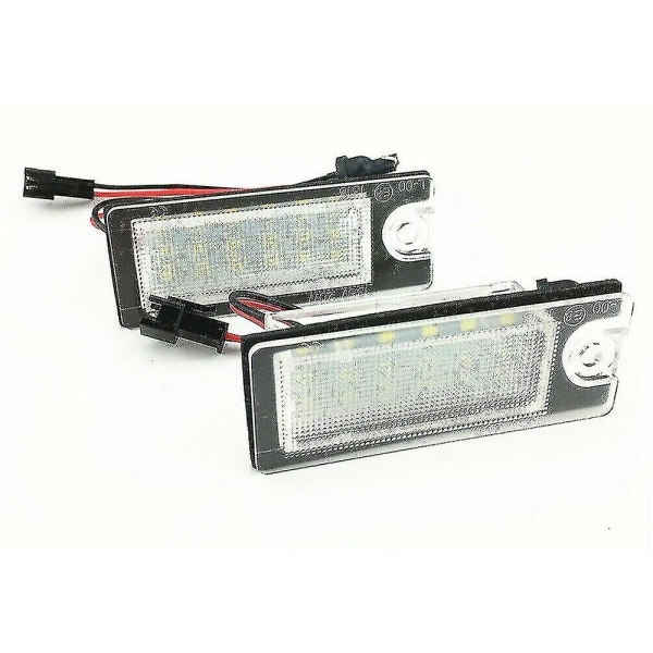 2 st vita LED-nummerplåtslampor för Volvo S80 99-06 V70 Xc70 S60 Xc90 Dxy88 Nummerplåtsbelysning DB
