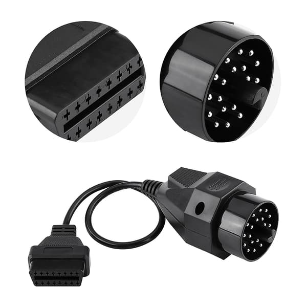 20-polet til 16-polet OBD2 Adapterkabel Scannerkabel til E36 E38 E39 E46 E53 X5 Z3 [DB]
