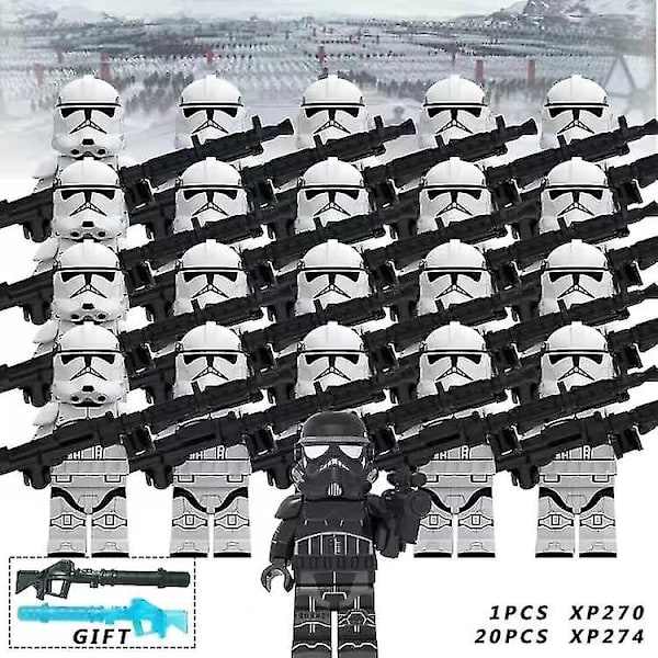 21 stk. Star Wars Clone Troopers Børnegave Legetøj db Star Troopers-15