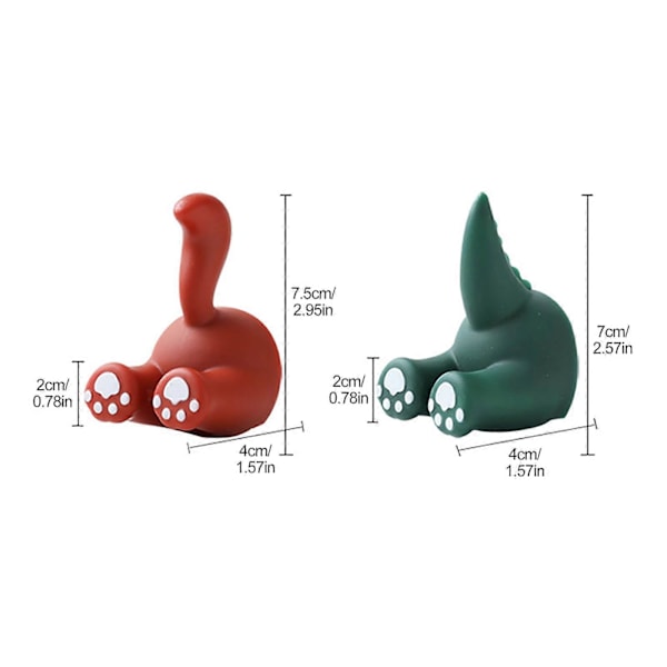 Söta Djur Självhäftande Krokar Söt Tecknad Djursvans Krok Sugkopp Krok Perfekt Kök Badrum [DB] Corgi Tail