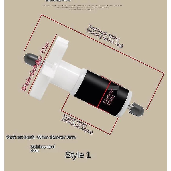 Lay Z Spa Impeller Rotor Super Silent Pump Passer Alle Lay Z Spa Fix E02 Støyende Pumpe -a  [dB}