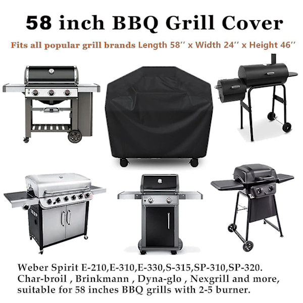 Vanntett BBQ Grilltrekk i 5 Størrelser [DB] 145*61*117cm