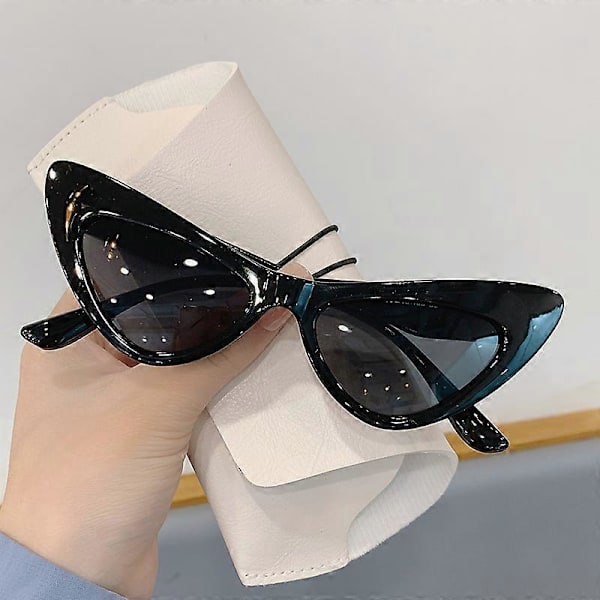 Fashionabla Cat Eye-solglasögon för kvinnor 2022 Nya trendiga Den senaste personligheten Ins Net Red-glasögon UV400 Utomhus Street Shop [DB] Leopard-tea as picture