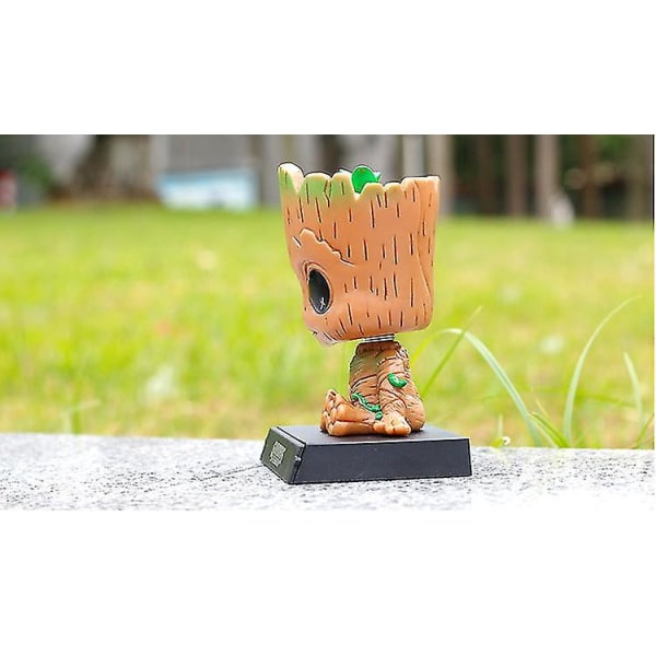 Cartoon Groot Car Dash Bobblehead Action Figur Sød Anime Groot Biltilbehør Ny Db