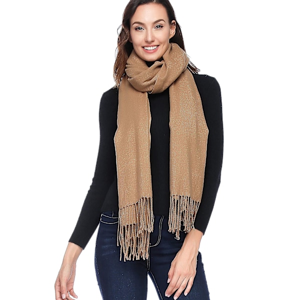Kåpe i kashmirull, tykk og myk pashmina-sjal, kashmir-sjal for kvinner, stort sjal, hodesjal for kvinner {db} 1