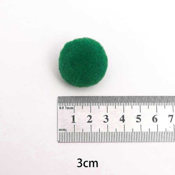Fargerike, høyelastiske pom-pom jule-DIY-pynt og tilbehør, makron-stil sko- og hattdekorasjoner, barne-dekorasjoner, d[DB]