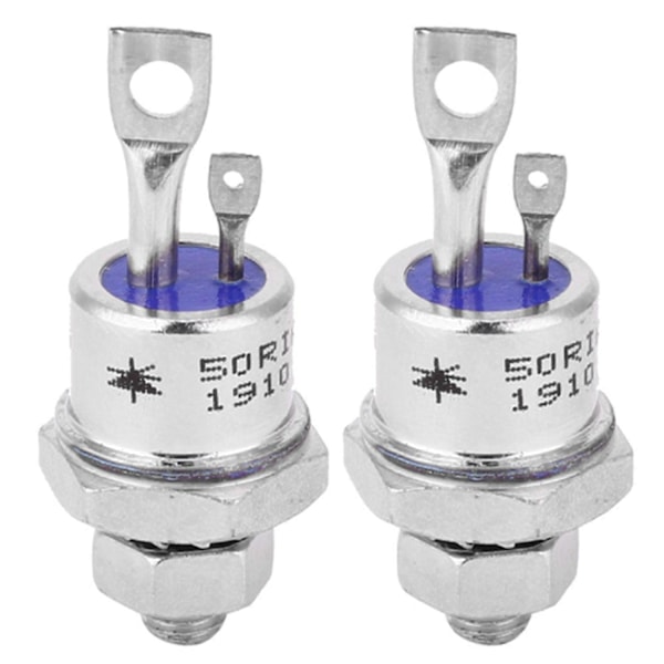 2 stk. Siliciumstyret ensretter skruetype tyristor 50RIA120 SCR til motorstyring [db]