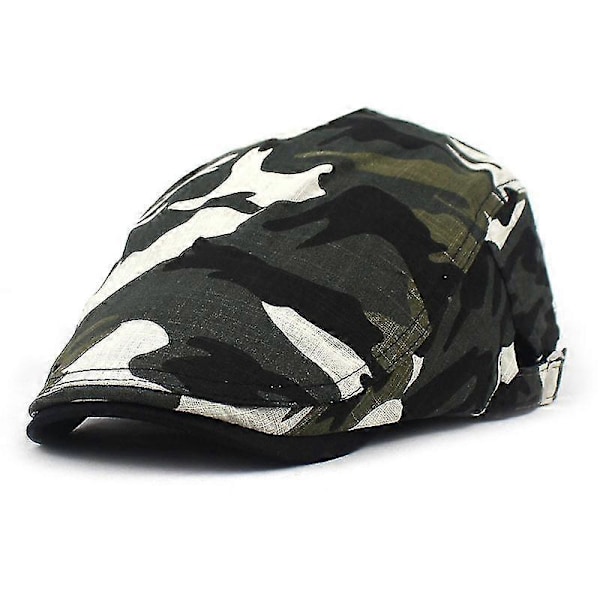 Sommer Newsboy Caps Menn Bomull Flat Caps Kvinner Painte [DB] style 4 55to62cm adjustable