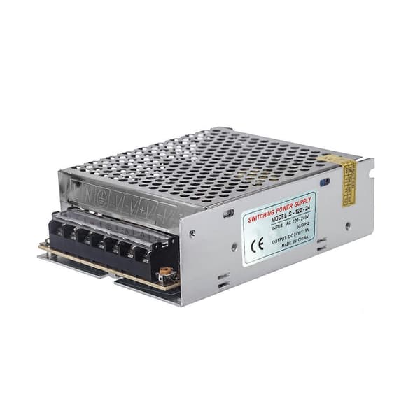 AC 100V240V til DC 24V 5A 120W Spændingstransformator Switch Strømforsyning til LED-Strimler [DB]