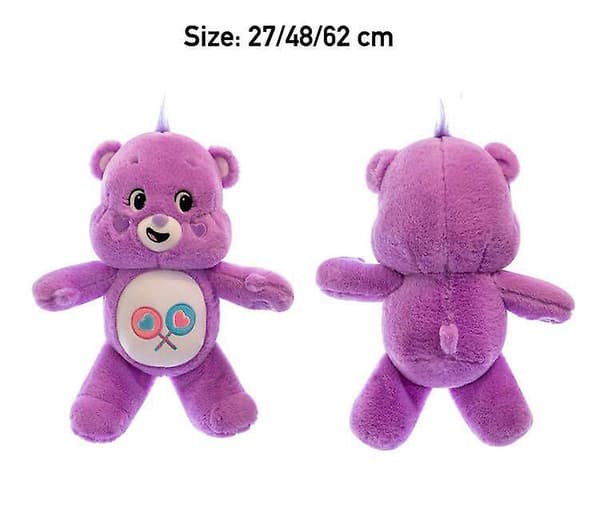 Plush Toy Rainbow Bear Doll Love Bear Plush Doll DB Blue 27cm