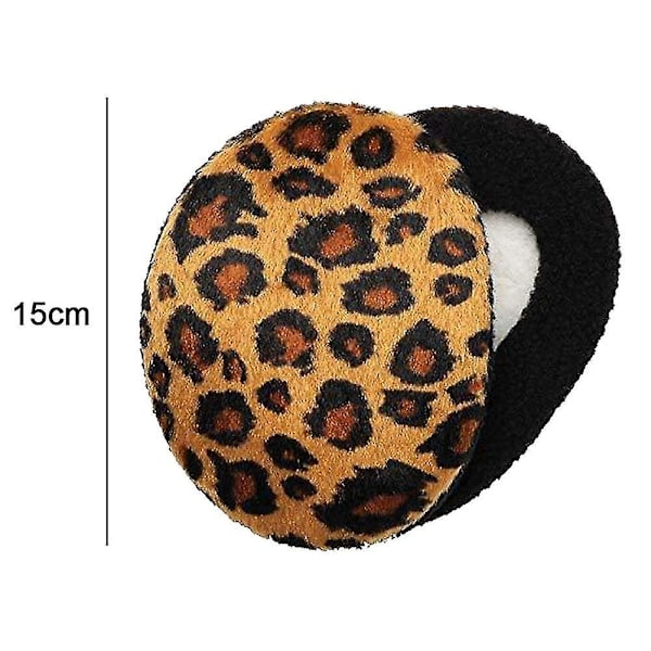 Earbags Bandløse Ørevarmere/Øremuffer Vinter Øremuffer For Menn Kvinner [DB] Leopard print